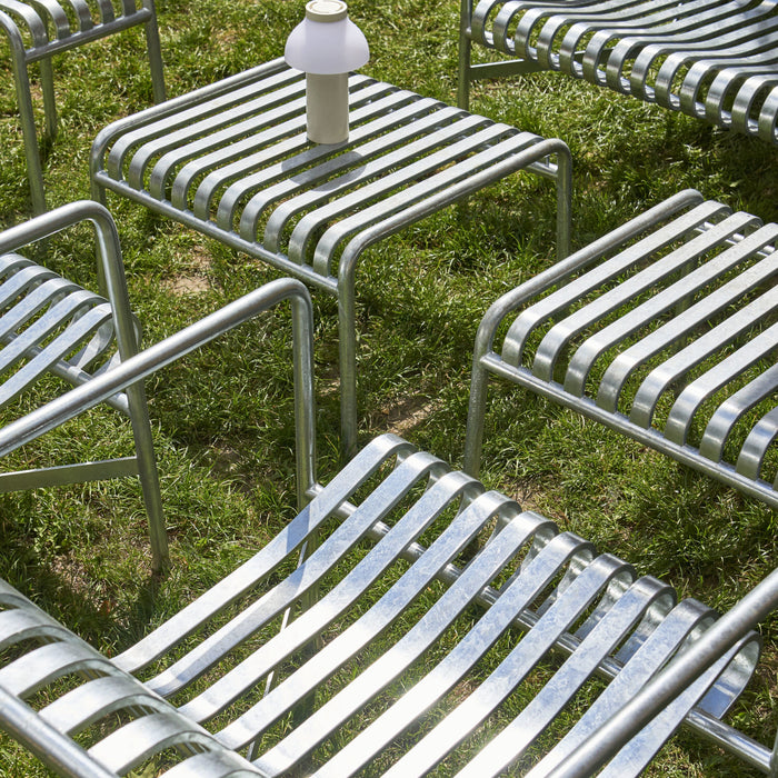 HAY Palissade Lounger Chair Low - Gegalvaniseerd Staal