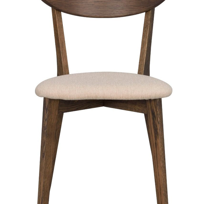 Rowico Home Ami Stoel - Set Van 2 - Stof Beige - Eiken Bruin