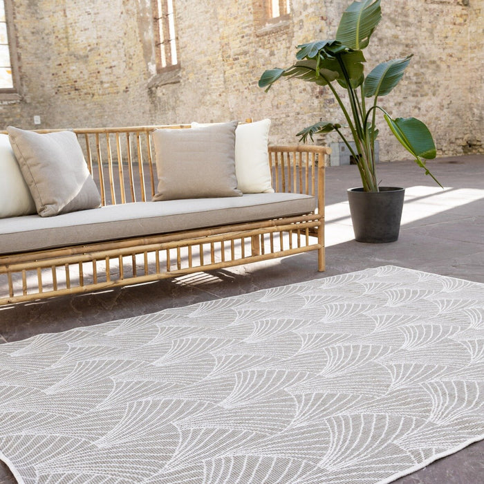 Interieur05 Buitenkleed Deco bruin|grijs dubbelzijdig - 200x290 cm