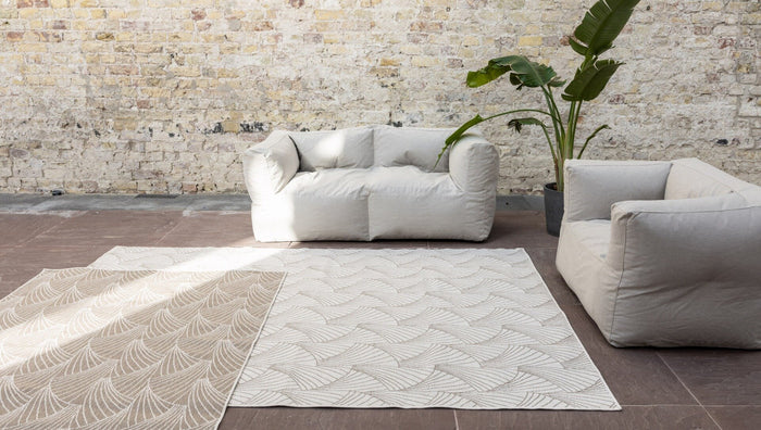 Interieur05 Buitenkleed Deco bruin|grijs dubbelzijdig - 200x290 cm