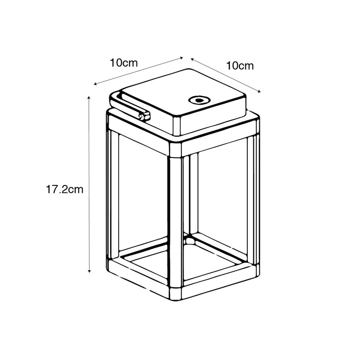 QAZQA Buiten tafellamp donkergrijs incl. LED oplaadbaar - Yara
