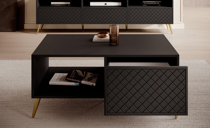 Meubella Salontafel Tadeo - Zwart - 99 cm