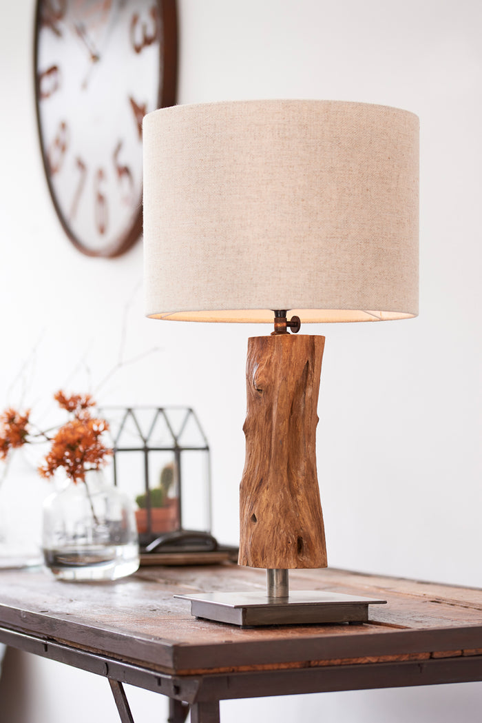 Light & Living Light&living Lampvoet 18x18x30-40 cm SIJI naturel bruin