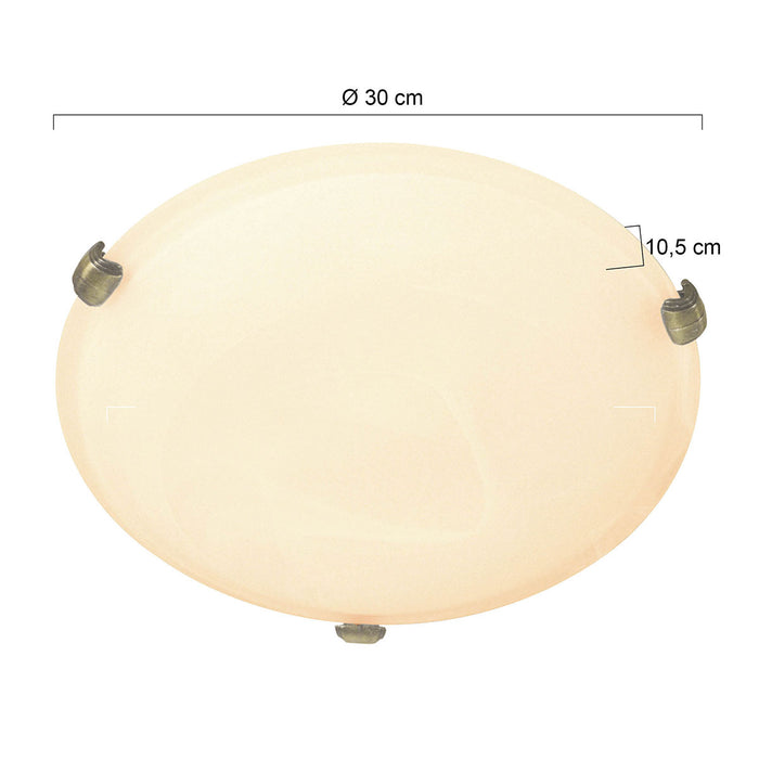 Steinhauer Ceiling and wall Plafondlamp Wit