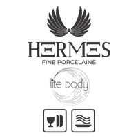 Lite-Body Hermes Pastabord - 6 stuks - Ø28 cm - Mintgroen spikkel