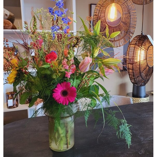 FURNILUX - Vaas Riba 5 grey glas