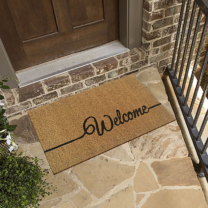 SVJ Deurmat ''Welcome'' - 60 x 40 cm - Kokos - Bruin