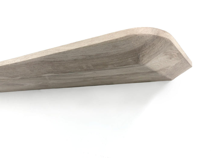 WoodBrothers Eikenhouten zwevende wandplank verjongd 80x20x4cm