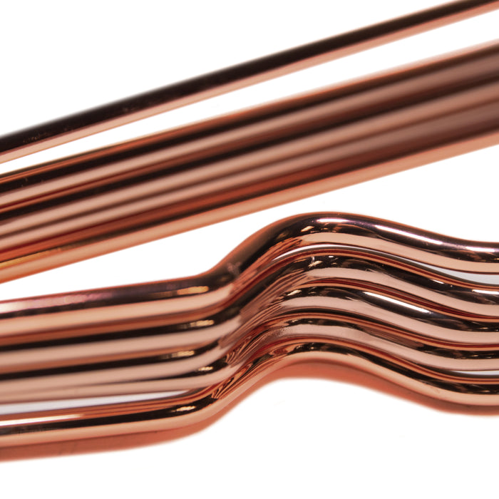 QUVIO Kledinghanger set van 30 - Metaal - Koperkleur