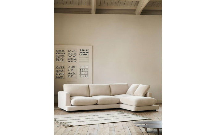 Kave Home Gala 4-zitsbank met Chaise Longue Rechts - Beige