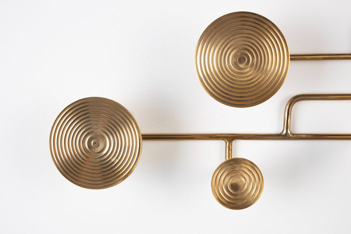 BOLD MONKEY Wall Coat Rack Hypnotising Brass