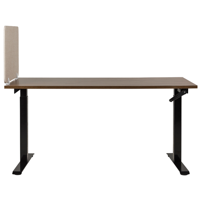 Beliani - SPLIT - Bureauscherm - Beige - 72 x 50 cm - Polyester