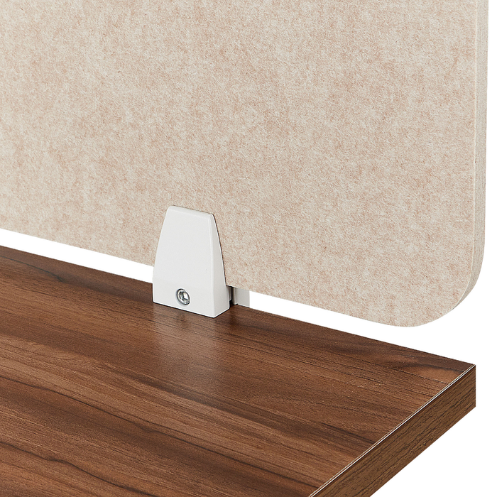 Beliani - SPLIT - Bureauscherm - Beige - 50 x 80 cm - Polyester