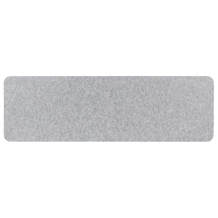 Beliani - SPLIT - Bureauscherm - Lichtgrijs - 50 x 160 cm - Polyester