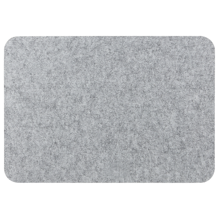 Beliani - SPLIT - Bureauscherm - Lichtgrijs - 72 x 50 cm - Polyester