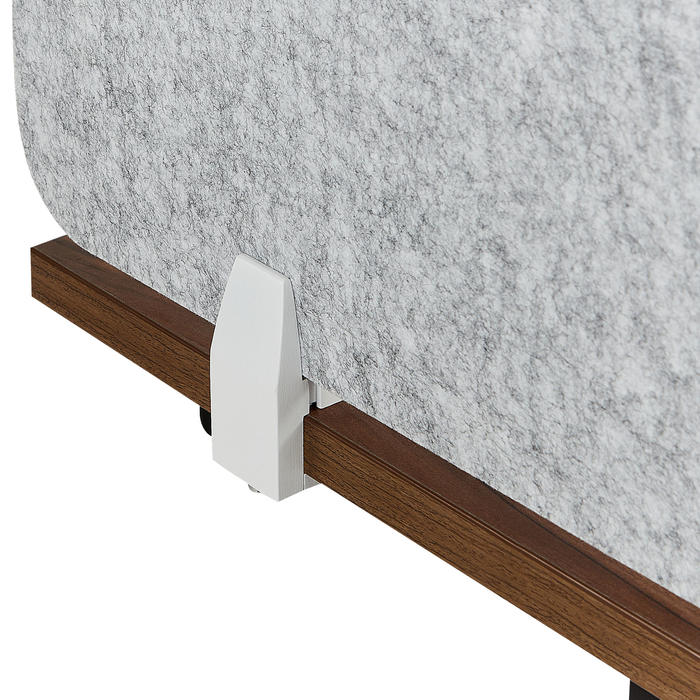 Beliani - SPLIT - Bureauscherm - Lichtgrijs - 72 x 50 cm - Polyester