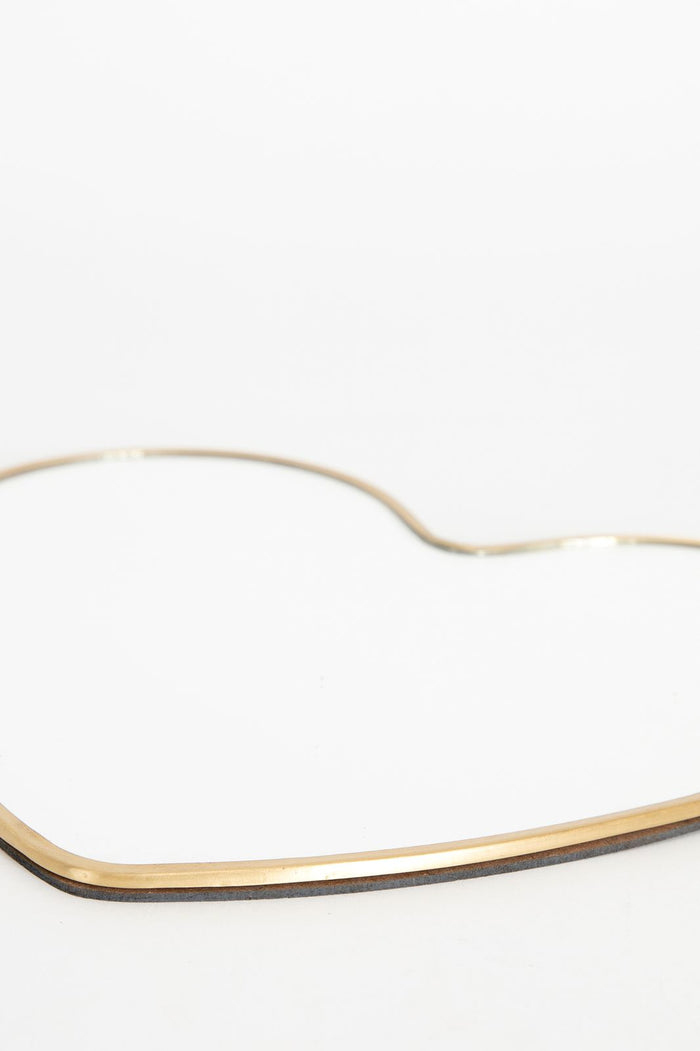 Sissy-Boy Grote gouden hartjes spiegel