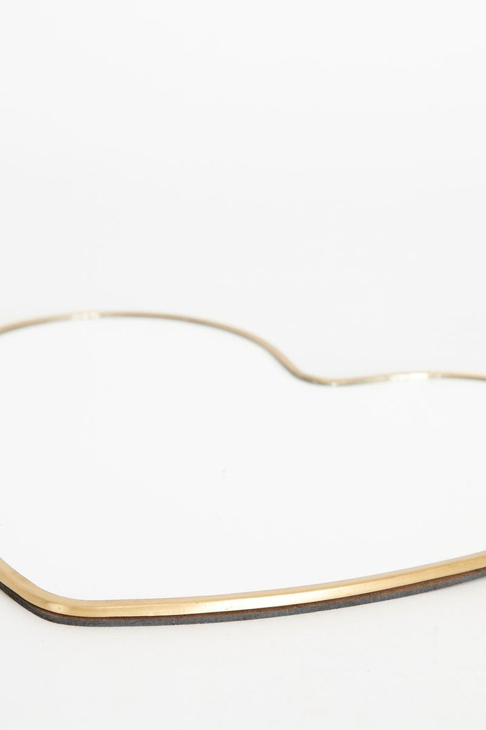 Sissy-Boy Grote gouden hartjes spiegel