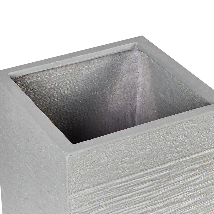 Beliani - DION - Plantenbak - Lichtgrijs - 60 cm - Klei-vezelmengsel