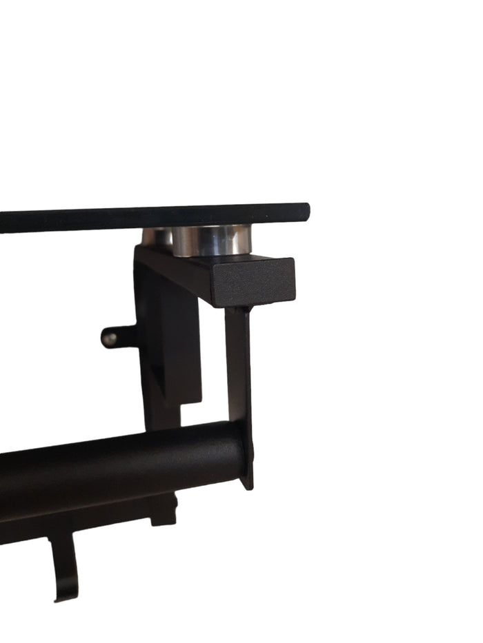 FURNILUX - Wand kapstok De Luxe 8 Haken - GLAS -Zwart