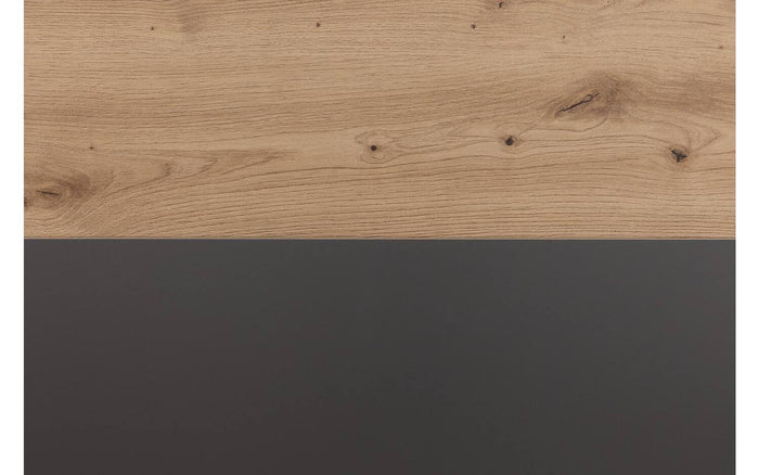 Goossens Bedframe Peder - 120 x 200 - Grafiet met accent eiken artisan