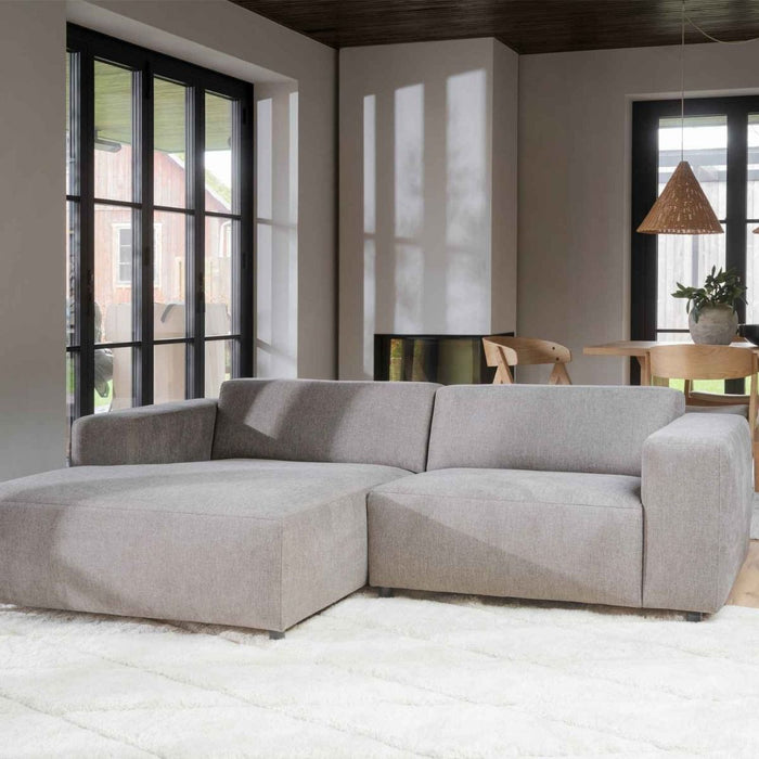 Rowico Home Willard 3-zits Hoekbank Links - Beige Stof