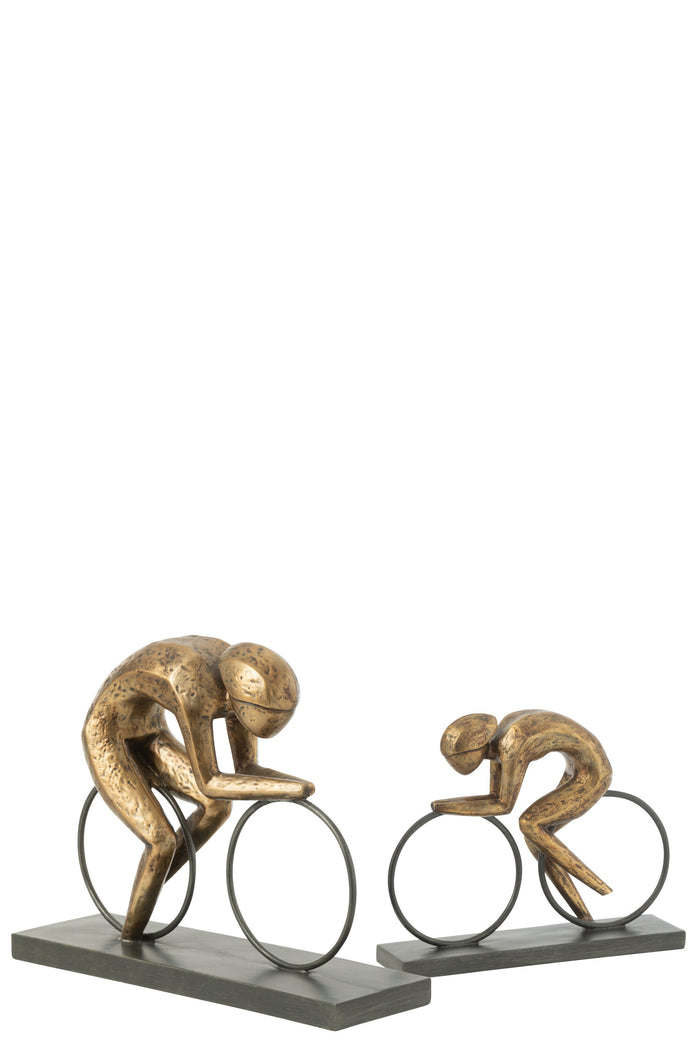 J-Line decoratie Bol Pike - schelpen - wit - small - 2 stuks