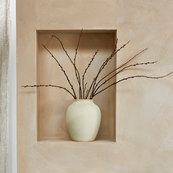 Riviera Maison Vaas Beige - Bergerac - Aardewerk (ØxH) 26x29