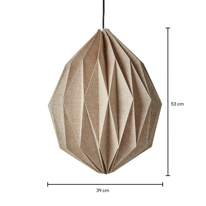 by fonQ Linen Hanglamp Ø 39 cm - Ovaal
