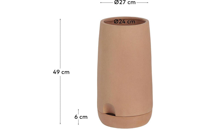 Kave Home Pot Luigina - rust brown