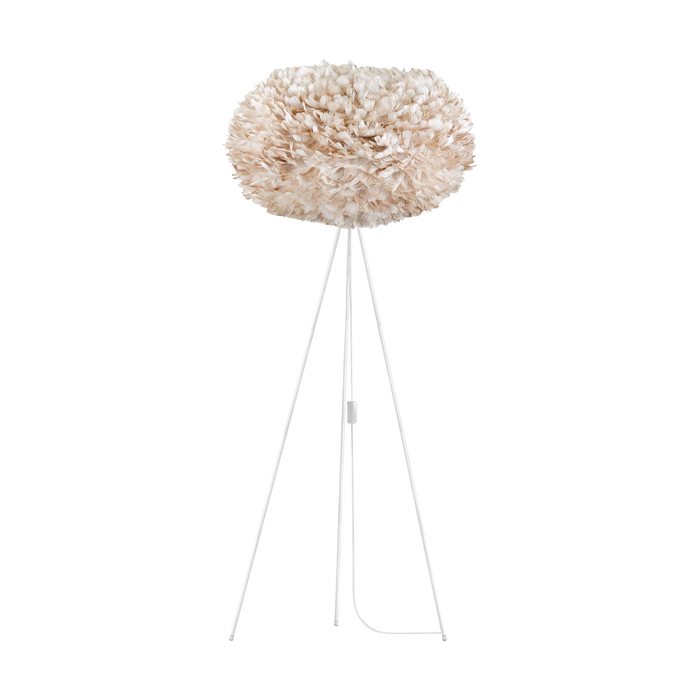Umage Eos X-large vloerlamp light brown - met tripod wit - Ø 75 cm