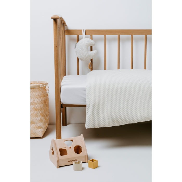 Baby's Only Wiegdeken teddy Sky - Urban Taupe - 70x95 cm