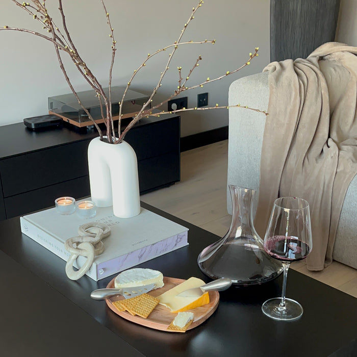 Krumble Decanteer karaf bol met smalle hals - Glas