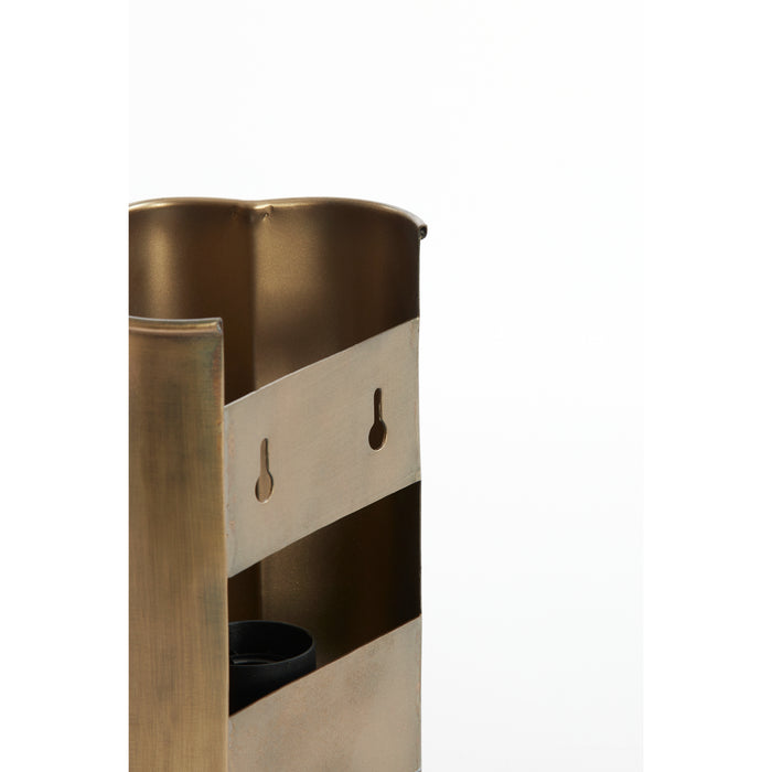 vtwonen Wandlamp Fringe - Antiek Brons - 13.5x9.5x20.5cm