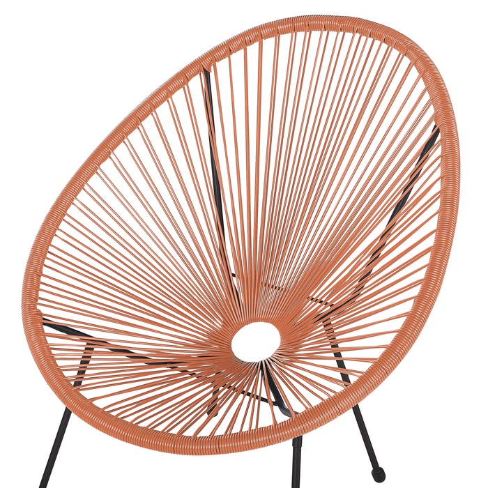 Beliani - ACAPULCO - Bistroset voor 2 - Oranje - PE rotan