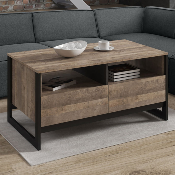 Meubella Salontafel Acasia - Grijs - Eiken - 108 cm