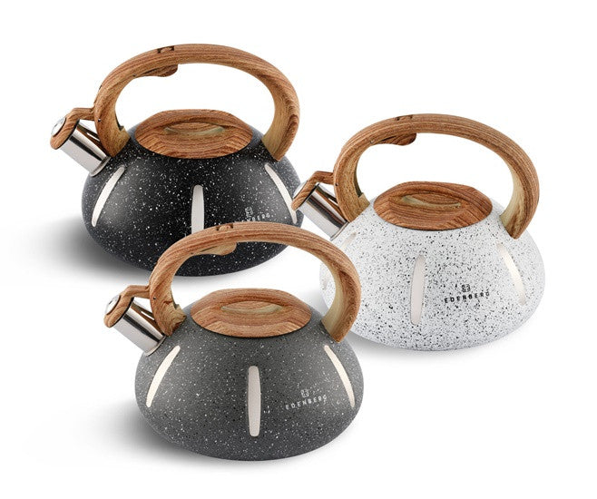 Edenberg Gray Line - Fluitketel RVS - 2.0 Liter