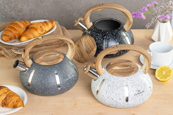 Edenberg Gray Line - Fluitketel RVS - 2.0 Liter