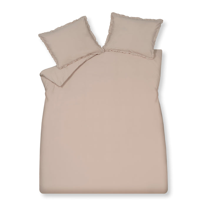 Vandyck Pure Ruffle Dekbedovertrek 200 x 200/220 cm - Blush