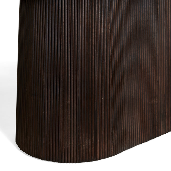 by fonQ Grand Eettafel Donkerbruin Mangohout - 230 x 110 cm