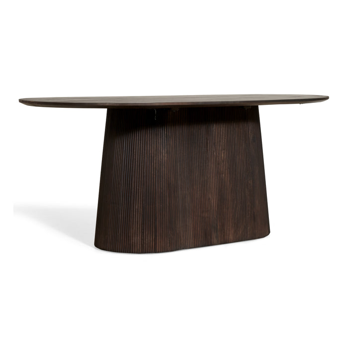 by fonQ Grand Eettafel Donkerbruin Mangohout - 230 x 110 cm
