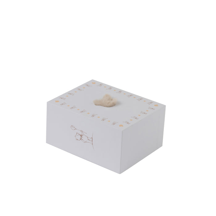 J-Line tapijt Hoofd Beer - vloerkleed - polyester - beige