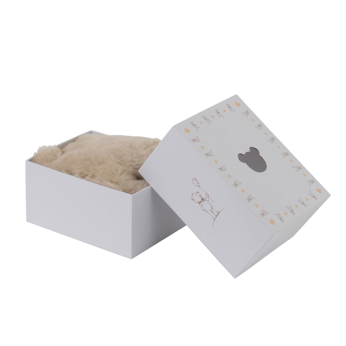 J-Line tapijt Hoofd Beer - vloerkleed - polyester - beige