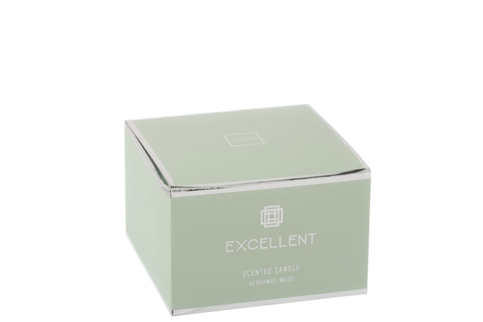 J-Line geurkaars Excellent - glas - groen - M - 80U