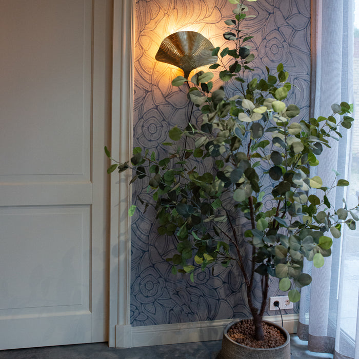 QAZQA Oosterse wandlamp messing - Louka