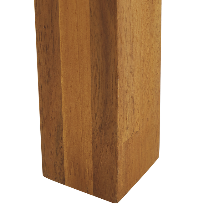 Beliani-LIVORNO -Tuinstoel set van 6-Lichte houtkleur-Acaciahout