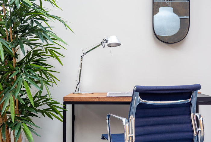 Tolomeo Micro bureaulamp retrofit oranje