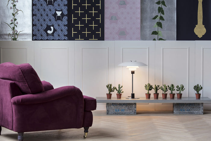 Louis Poulsen PH 3|2 tafellamp messing gemetaliseerd