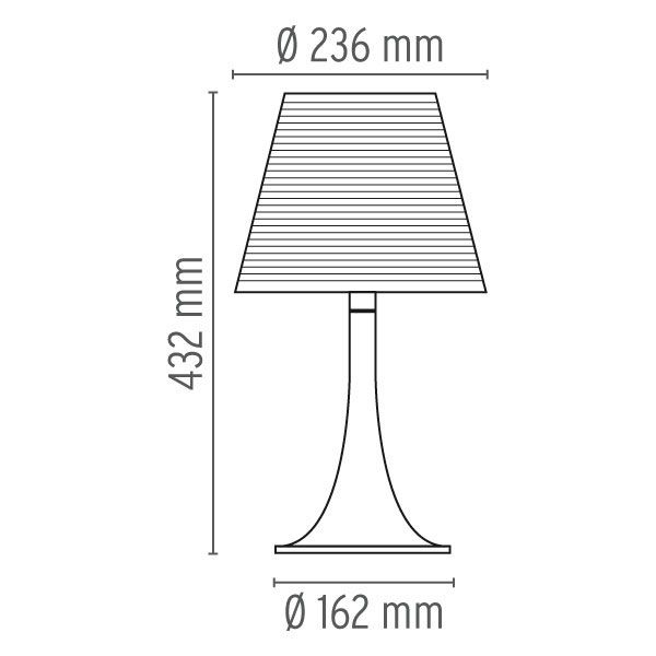 Miss K tafellamp zwart