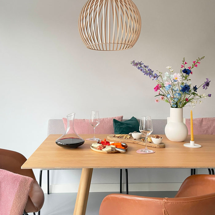 Krumble Decanteer karaf bol met smalle hals - Glas